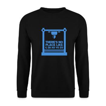 3d Drucker Filament Drucken 3d Druck Geschenk - Unisex Pullover - Schwarz - Vorne - Alina (178cm) & Michal (187cm)