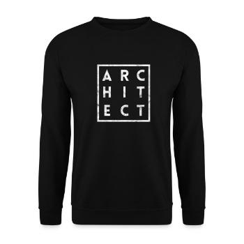 Architecte architecture maison bâtiment bâtiment cadeau - Sweat-shirt Unisexe - noir - Devant - Alina (178cm) & Michal (187cm)