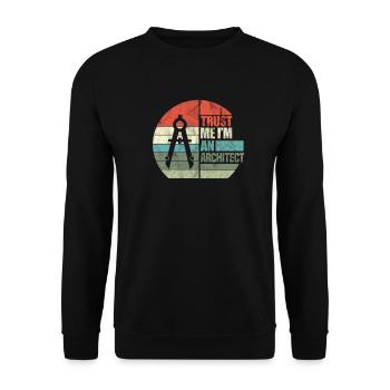 architecte - Sweat-shirt Unisexe - noir - Devant - Alina (178cm) & Michal (187cm)