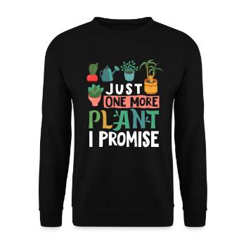 Pflanzen Gartenarbeit Gärtner Geschenk - Unisex Pullover - Schwarz - Vorne - Alina (178cm) & Michal (187cm)