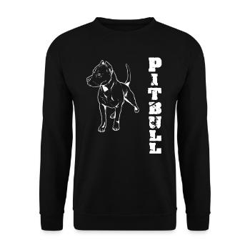 Pitbull - Sweat-shirt Unisexe - noir - Devant - Alina (178cm) & Michal (187cm)