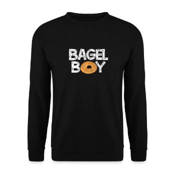 Bagel Garçon - Sweat-shirt Unisexe - noir - Devant - Alina (178cm) & Michal (187cm)