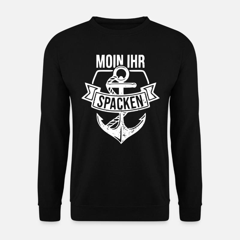 MOIN IHR SPACKEN - 2 - Ostseeliebe - Unisex Pullover - Schwarz