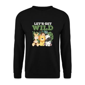 Afrique Safari Wildnis Afro Savane Cadeau - Sweat-shirt Unisexe - noir - Devant - Alina (178cm) & Michal (187cm)