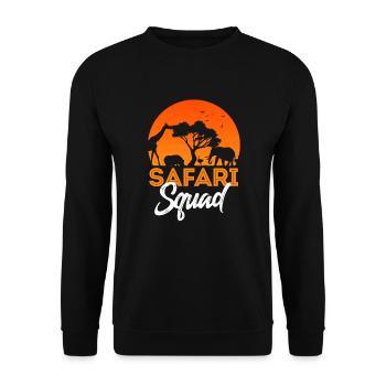 Safari - Unisex Pullover - Schwarz - Vorne - Alina (178cm) & Michal (187cm)