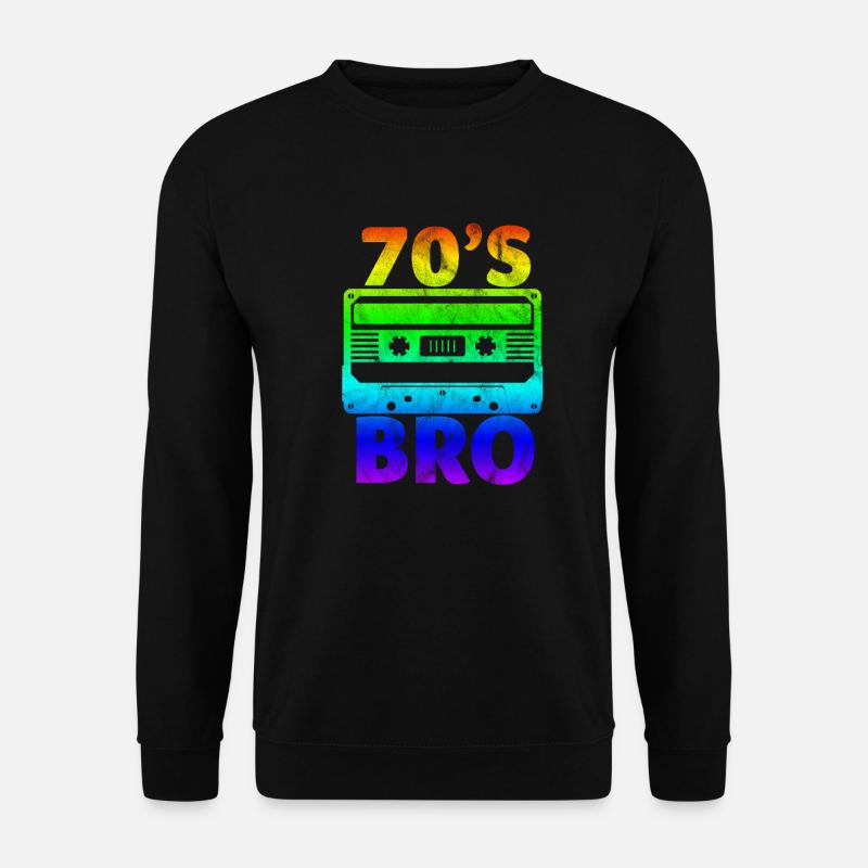 70er Jahre - Unisex Pullover - Schwarz