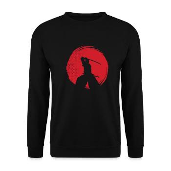 aikido - Unisex Sweatshirt - black - Front - Alina (178cm) & Michal (187cm)