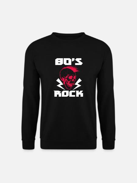 80er Jahre Rock - Unisex Pullover - Schwarz