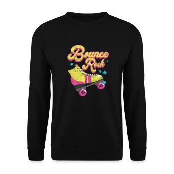 80er Jahre - Unisex Pullover - Schwarz - Vorne - Alina (178cm) & Michal (187cm)