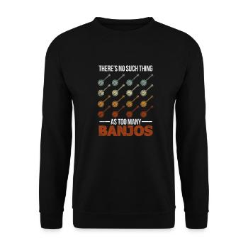 Banjo - Unisex Pullover - Schwarz - Vorne - Alina (178cm) & Michal (187cm)