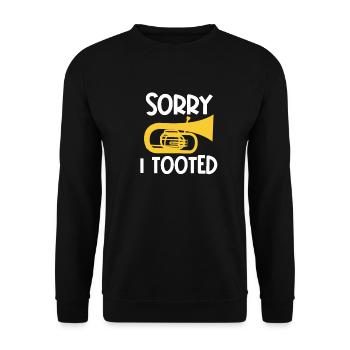 Baritone Baritone Horn Musician Concert Gift - Unisex Sweatshirt - black - Front - Alina (178cm) & Michal (187cm)