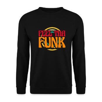 Funky Funk Disco Groove Musik Retro Geschenk - Unisex Pullover - Schwarz - Vorne - Alina (178cm) & Michal (187cm)
