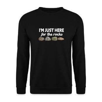 Geology Geologist Geologist Science Gift - Unisex Sweatshirt - black - Front - Alina (178cm) & Michal (187cm)