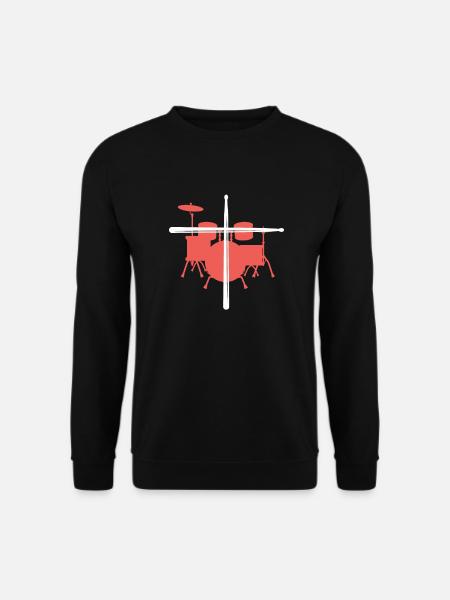 Drums Jesus Christ Drummer Gift - Unisex Sweatshirt - black