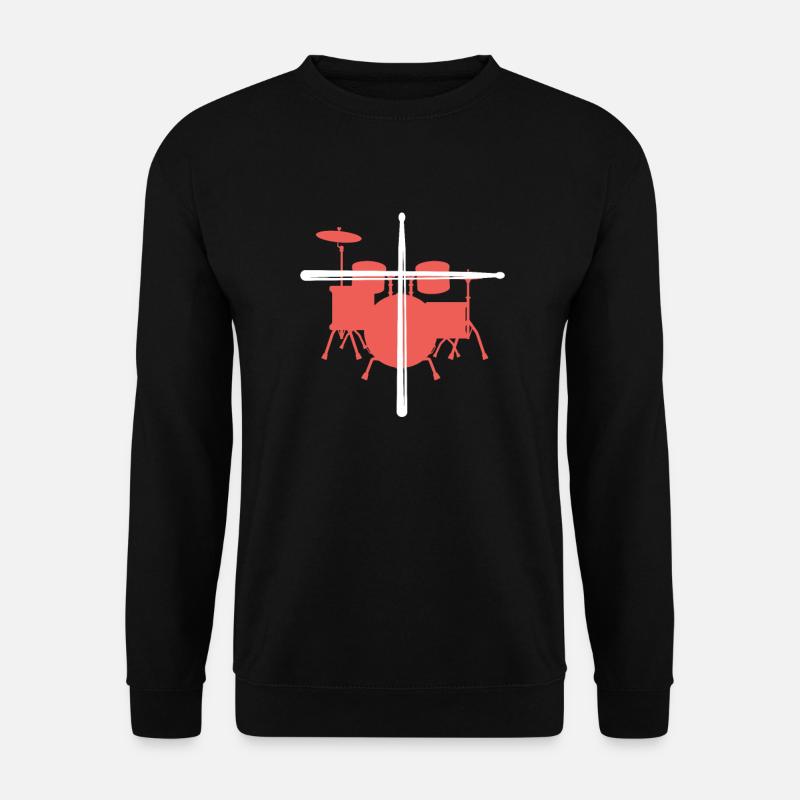 Percussion Jésus-Christ Batteur Cadeau - Sweat-shirt Unisexe - noir