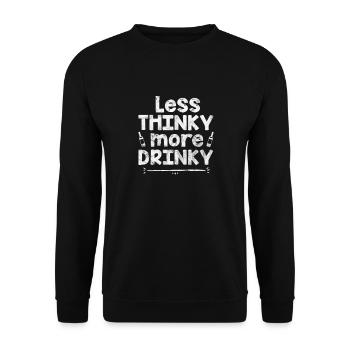 Alcohol - Unisex Sweatshirt - black - Front - Alina (178cm) & Michal (187cm)