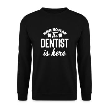 Dentist Dentist Dentist Teeth Gift - Unisex Sweatshirt - black - Front - Alina (178cm) & Michal (187cm)
