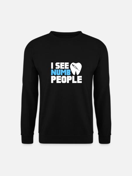 Zahnarzt Zahn Zahnärztin Dentist Zähne Geschenk - Unisex Pullover - Schwarz