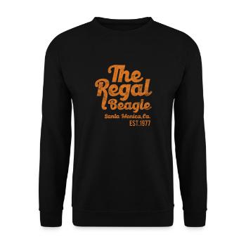 70er Jahre - Unisex Pullover - Schwarz - Vorne - Alina (178cm) & Michal (187cm)