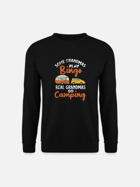 Camping Oma - Unisex Pullover - Schwarz