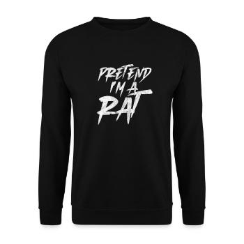 rat - Unisex Sweatshirt - black - Front - Alina (178cm) & Michal (187cm)