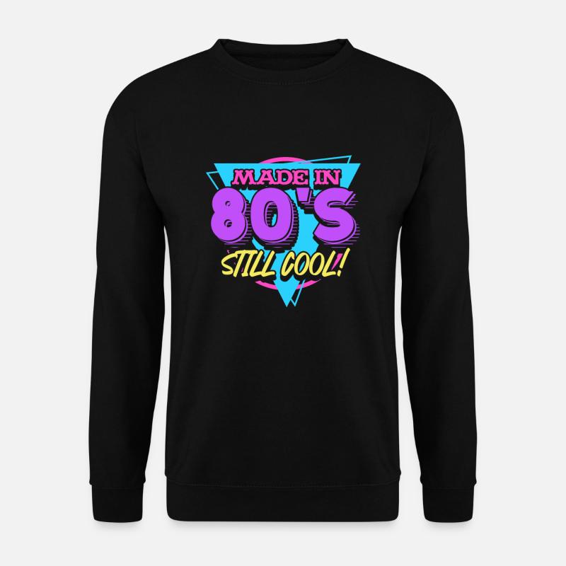 80er Jahre - Unisex Pullover - Schwarz