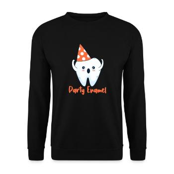 Dentist Dentist Dentist Teeth Gift - Unisex Sweatshirt - black - Front - Alina (178cm) & Michal (187cm)