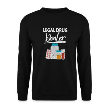 Apotheke - Unisex Pullover - Schwarz - Vorne - Alina (178cm) & Michal (187cm)