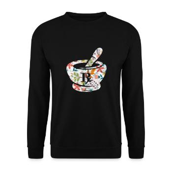 Pharmacy - Unisex Sweatshirt - black - Front - Alina (178cm) & Michal (187cm)