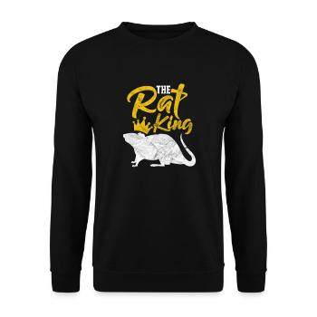 Rat - Unisex Sweatshirt - black - Front - Alina (178cm) & Michal (187cm)