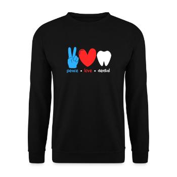 Dentist Dentist Dentist Teeth Gift - Unisex Sweatshirt - black - Front - Alina (178cm) & Michal (187cm)