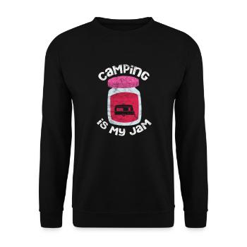 Camping - Unisex Pullover - Schwarz - Vorne - Alina (178cm) & Michal (187cm)