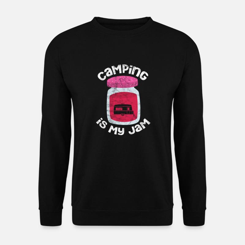 Camping - Unisex Pullover - Schwarz