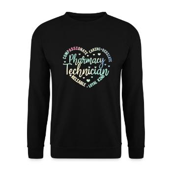 Pharmacy Pharmacist Medicine Pharmacist Gift - Unisex Sweatshirt - black - Front - Alina (178cm) & Michal (187cm)
