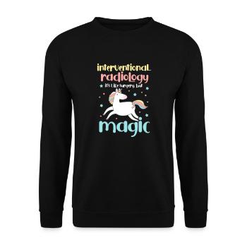 Radiology Radiologist Röntgen Rad Tech Gift - Unisex Sweatshirt - black - Front - Alina (178cm) & Michal (187cm)