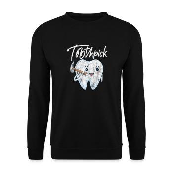 Zahnarzt - Unisex Pullover - Schwarz - Vorne - Alina (178cm) & Michal (187cm)