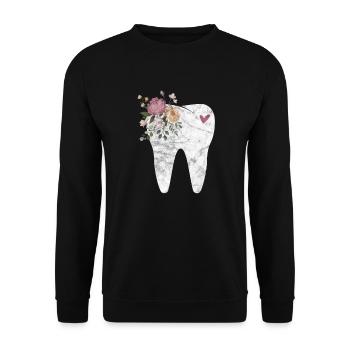 Dentist - Unisex Sweatshirt - black - Front - Alina (178cm) & Michal (187cm)