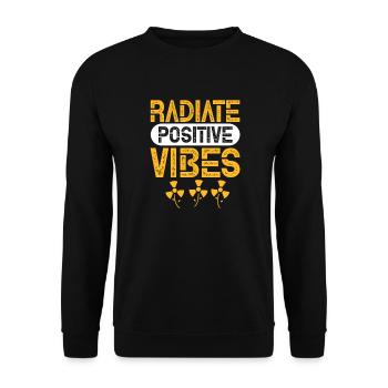 Radiology Radiologist Röntgen Rad Tech Gift - Unisex Sweatshirt - black - Front - Alina (178cm) & Michal (187cm)