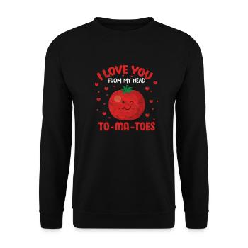 Tomate - Unisex Pullover - Schwarz - Vorne - Alina (178cm) & Michal (187cm)