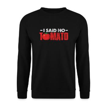 Tomate - Unisex Pullover - Schwarz - Vorne - Alina (178cm) & Michal (187cm)