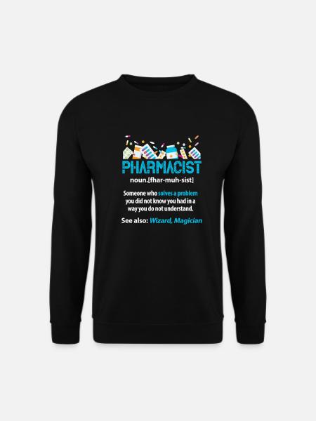 Apotheke Apotheker Medizin Apothekerin Geschenk - Unisex Pullover - Schwarz