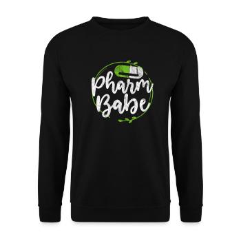 Pharmacy - Unisex Sweatshirt - black - Front - Alina (178cm) & Michal (187cm)