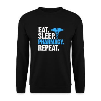 Pharmacy Pharmacist Medicine Pharmacist Gift - Unisex Sweatshirt - black - Front - Alina (178cm) & Michal (187cm)
