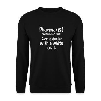 Apotheke - Unisex Pullover - Schwarz - Vorne - Alina (178cm) & Michal (187cm)
