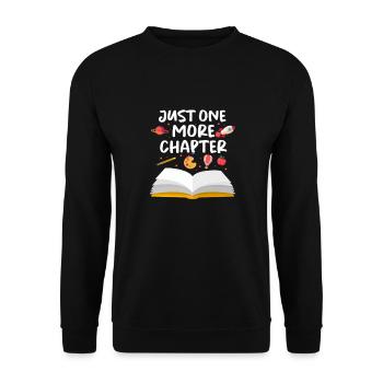 Read Book Bookworm Books Bookworm Gift - Unisex Sweatshirt - black - Front - Alina (178cm) & Michal (187cm)