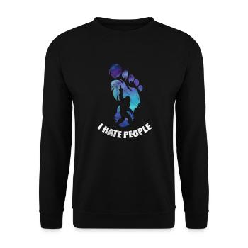 Bigfoot - Unisex Sweatshirt - black - Front - Alina (178cm) & Michal (187cm)