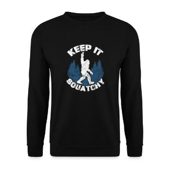 Bigfoot - Unisex Sweatshirt - black - Front - Alina (178cm) & Michal (187cm)