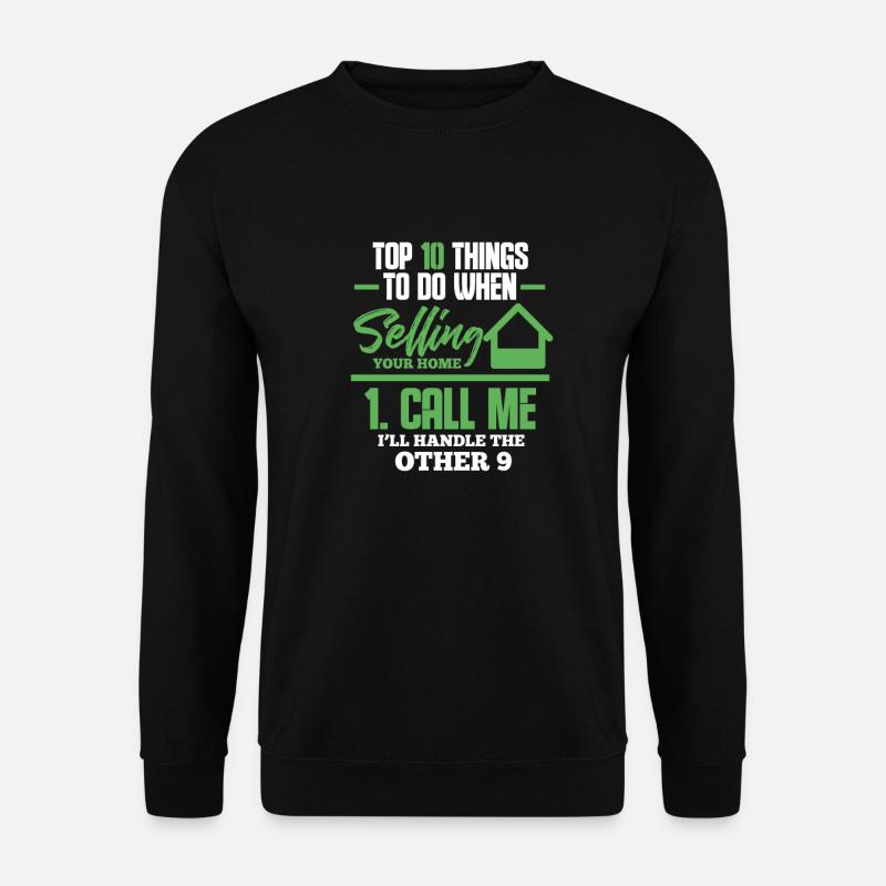 Agent immobilier Cadeau d’agent immobilier - Sweat-shirt Unisexe - noir