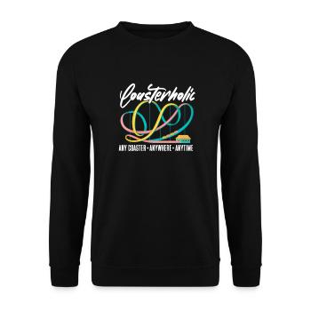 Montagnes russes - Sweat-shirt Unisexe - noir - Devant - Alina (178cm) & Michal (187cm)