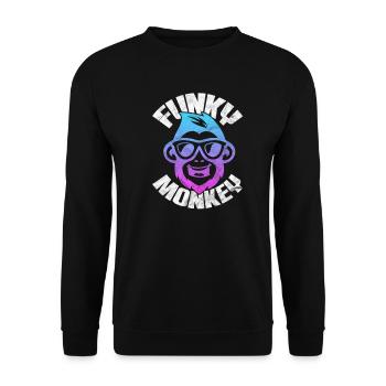 Funk de singe - Sweat-shirt Unisexe - noir - Devant - Alina (178cm) & Michal (187cm)